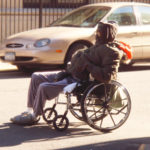 Photo of homeless man in wheelchair